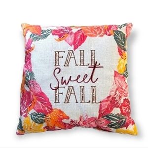 Fall Sweet Fall Mini Accent Pillow leaves heart